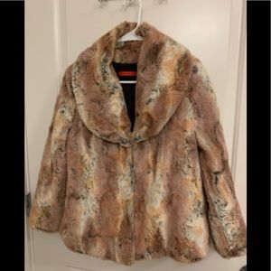 Alice and Olivia faux fur coat